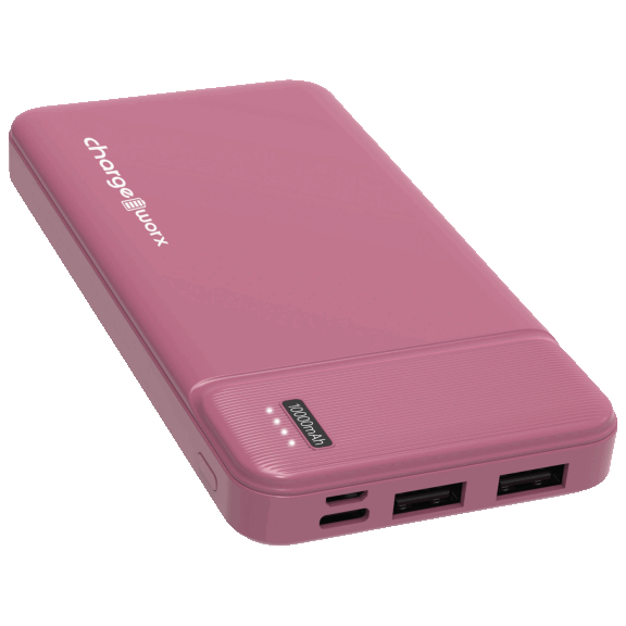 Chargeworx Dual USB Slim 10,000 mAh Power Bank