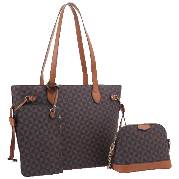 Malibu Skye 3 Piece Set Tote With Dome & Wallet