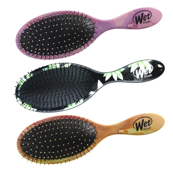 3-Pack: Pro Wet Brush Detangling Hair Brushes