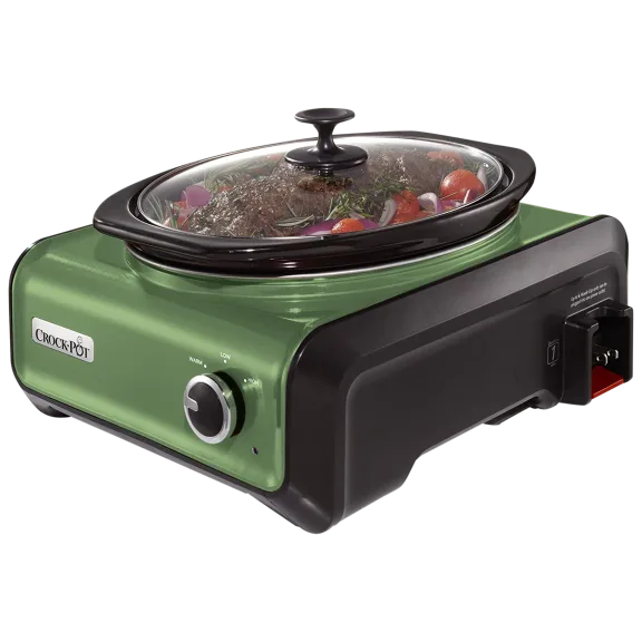 Crock-Pot Hook Up Double Oval Connectable Entertaining System 3.5-Quarts