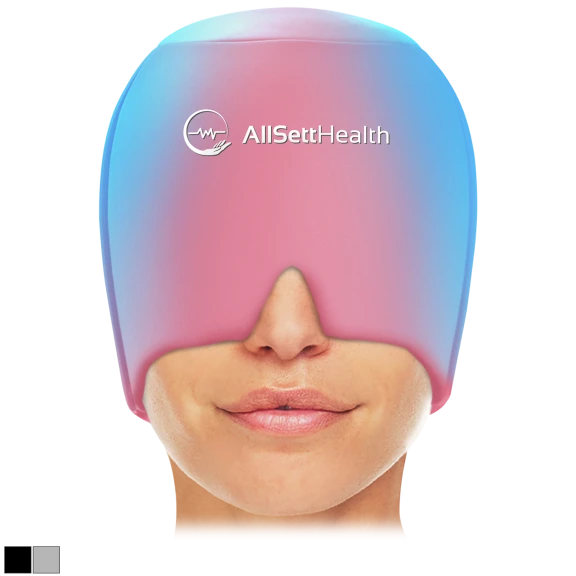2-Pack: Allsett Health Form Fitting Migraine Relief Ice Head Wraps