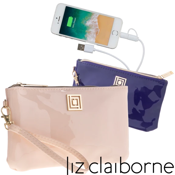 Patent Phone Charging Wristlets w/RFID Theft Protection by Liz Claiborne