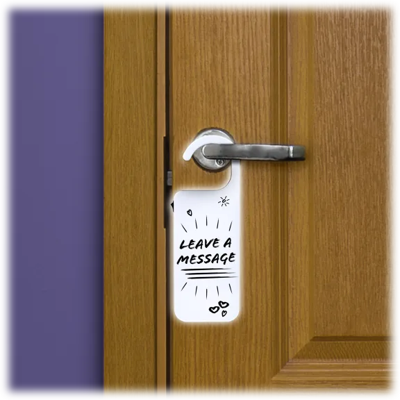 Hearth & Haven Light Up White Board Hanging Door Sign