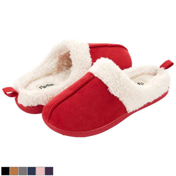 Floopi Women’s Olivia Faux Suede Clog Slippers