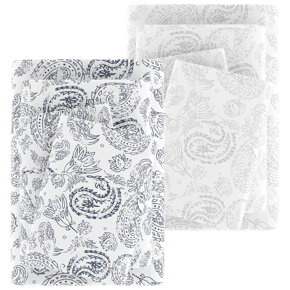 Cloth & Gable Premium Ultra-Soft Paisley Pattern Bed Sheet Set