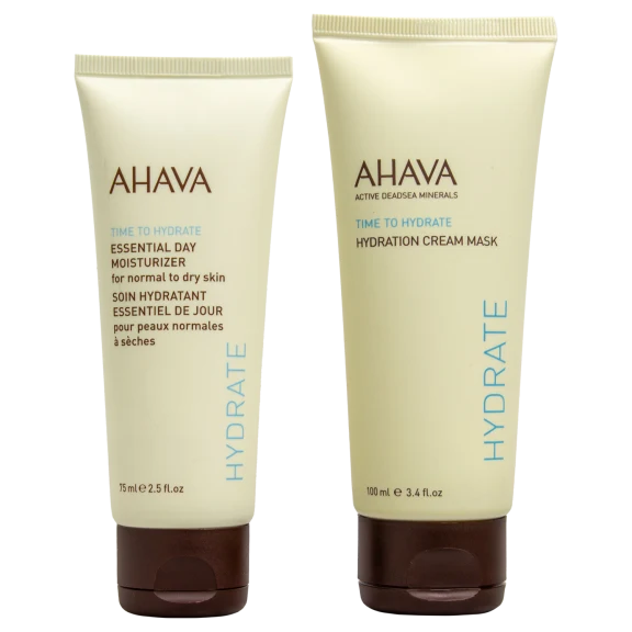 AHAVA Essential Moisturizer and Hydration Cream Mask Set