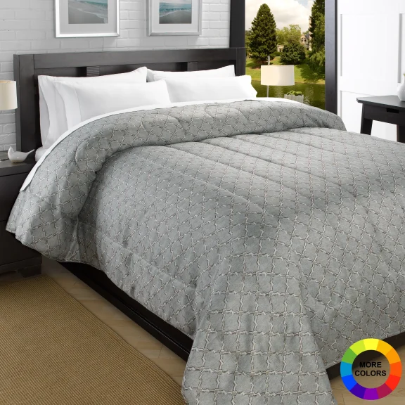 Printed Down Alternative Lightweight Comforter "Iconic"