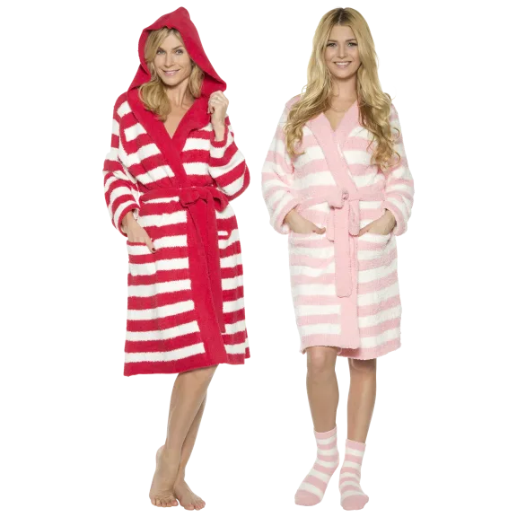 Rhonda Shear Marshmallow Hooded Robe