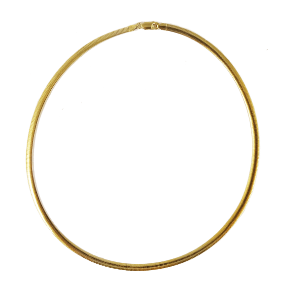 18K Yellow Gold Italian Omega Chain