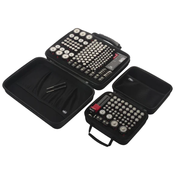 Flipo Large & Small Battery Storage Case Bundle