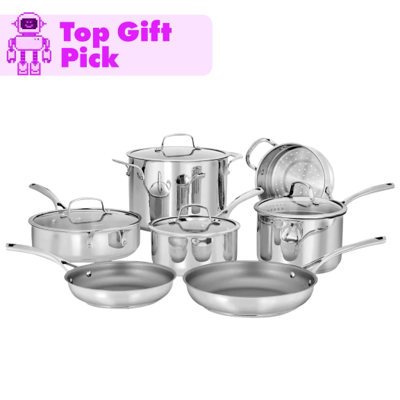 Cuisinart 11-Piece Chef's Classic Pro Stainless Cookware