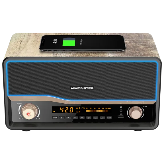 Monster Retro Qi Charging 30W Bluetooth Speaker