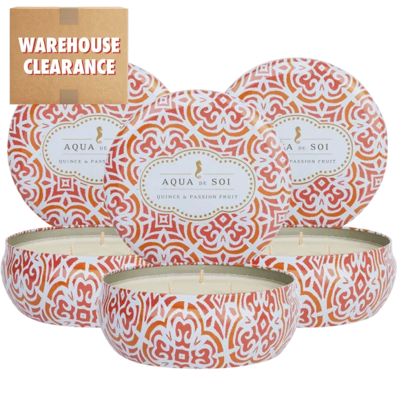3-Pack: Aqua de SOi 21oz Triple Wick Candles