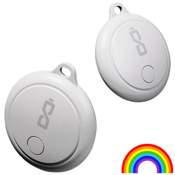2-Pack: ChargeWorx Smart Locator Tags with Find My Capability