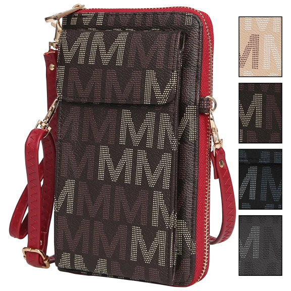 MKF Collection Cossetta Cell Phone Crossbody Wallet by Mia K