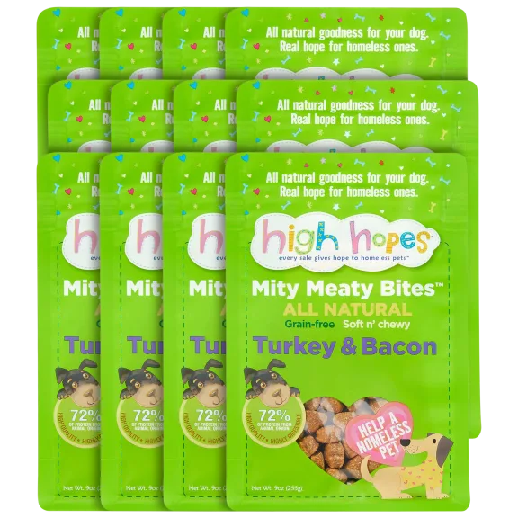 12-Pack: High Hopes Mity Meaty Turkey & Bacon Bites
