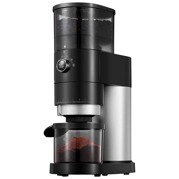 AICOOK Electric Conical Burr Coffee Grinder