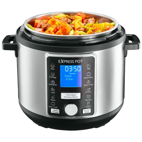 Gourmia 6-Quart Digital Express Multicooker with Auto Release