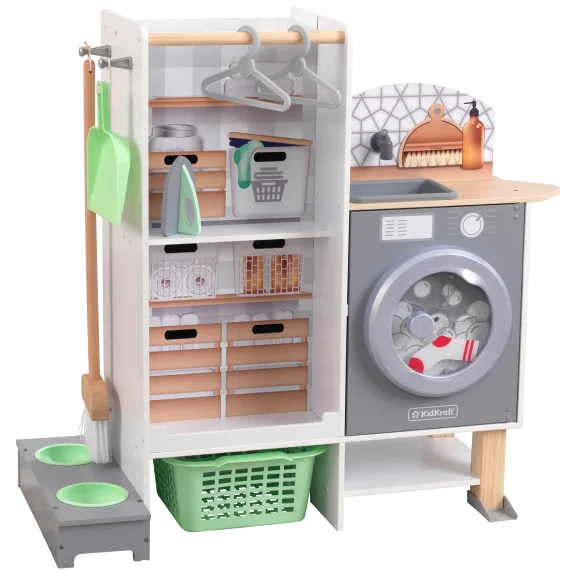 KidKraft 2-in-1 Kitchen and Laundry Playset