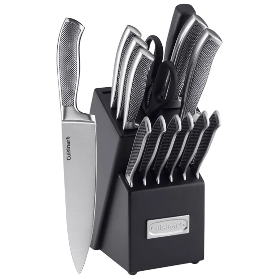 Cuisinart 15-Piece Stainless Steel Graphix Collection Cutlery Block Set
