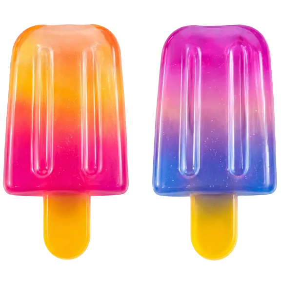 2-Pack: Infinite Basics Rainbow Popsicle Sensory Fidget Toys