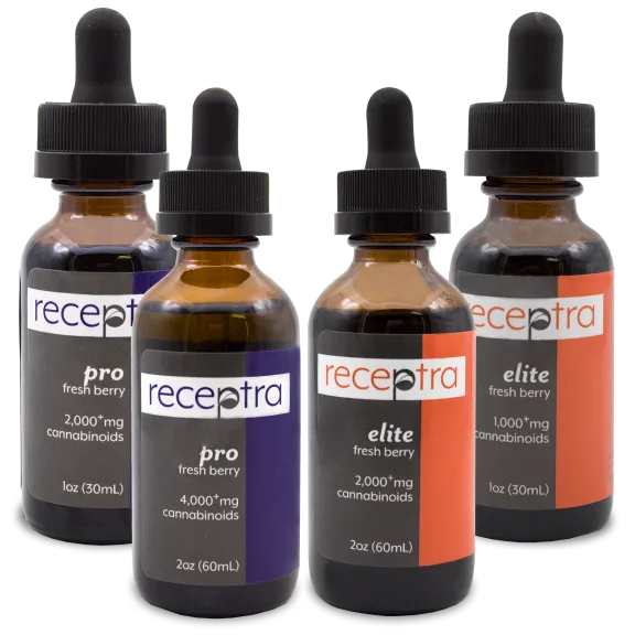 Receptra™ Active Lifestyle Pure Hemp CBD Extracts