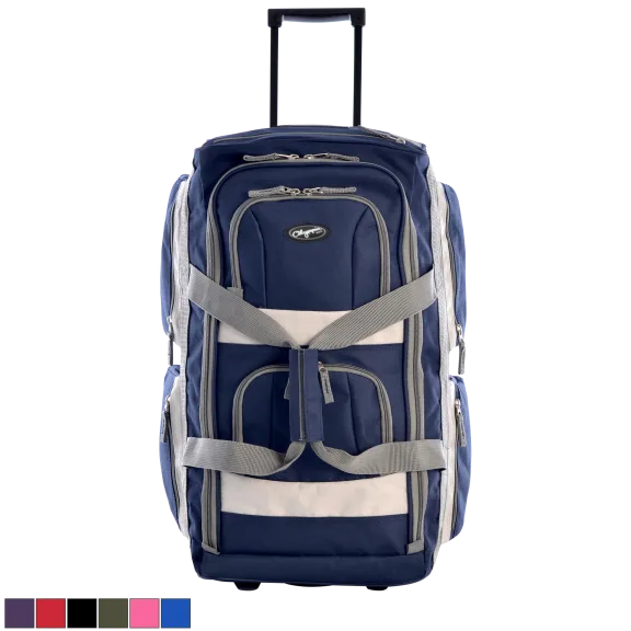 Olympia USA 8-Pocket 22" Rolling Duffel Bag