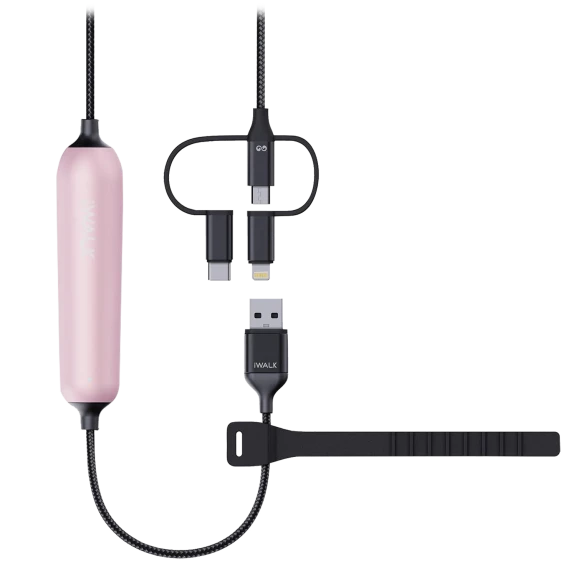 2-Pack: iWalk Powerline 3200mah Power Bank Charging Cord