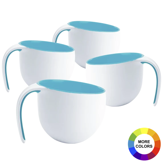 4-Pack: Asobu Porcelain "Jewel" Optical Illusion Mugs