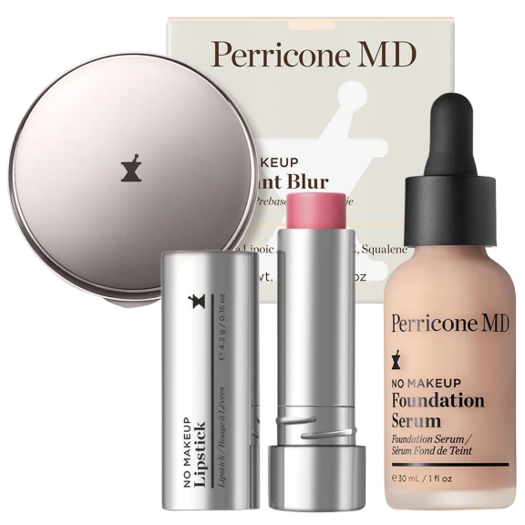 Perricone MD No Makeup 3-Piece Set (Instant Blur, Foundation Serum, Lipstick)