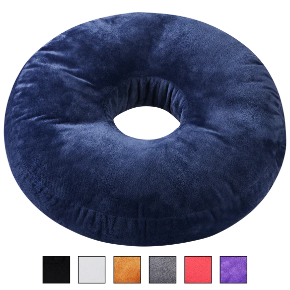 Cheer Collection 16" Super Soft Microplush Donut Throw Pillow