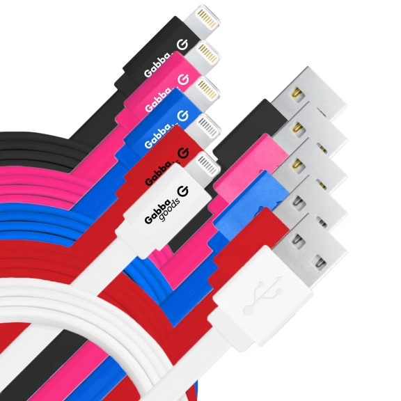 2-Pack: Flat Wire MFi Lightning USB Cables
