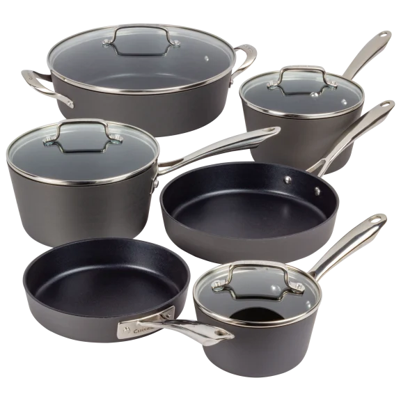 Cuisinart 10-Piece Hard-Anodized Nonstick Cookware Set