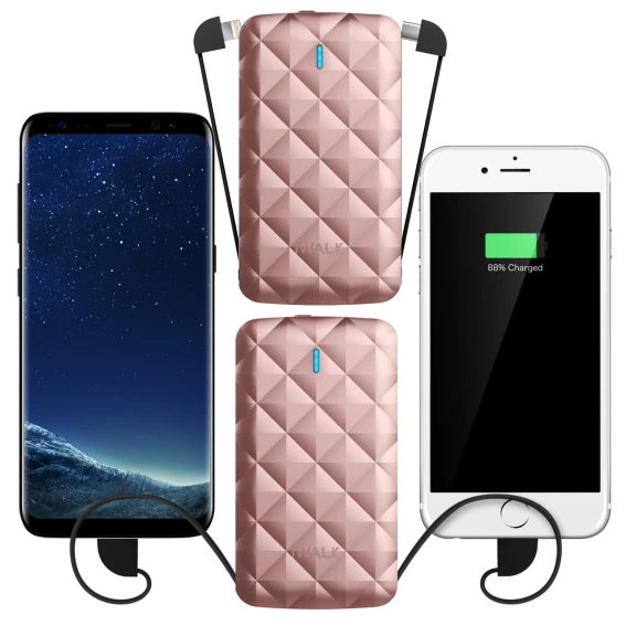 2-Pack: iWalk Duo 2.0 3000mAh Power Bank Charger for USB-C & Lightning Devices