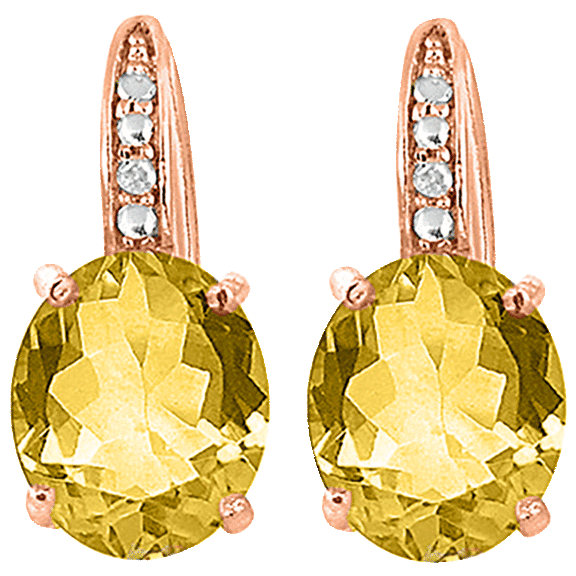 Golden NYC Jewelry White Gold Plated Oval-Cut Drop Earrings