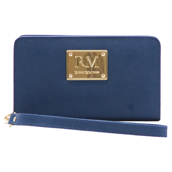 Robert Matthew Aria 24K Gold Genuine Leather Wallet Wristlet