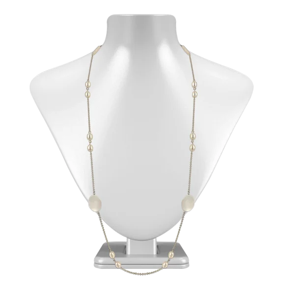KIRIBATI COLLECTION 18K Gold Filled Pearl & Mother-of-Pearl Necklaces