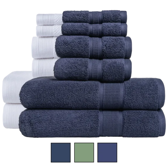 Nottingham 6-Piece Luxury Cotton Towel Sets
