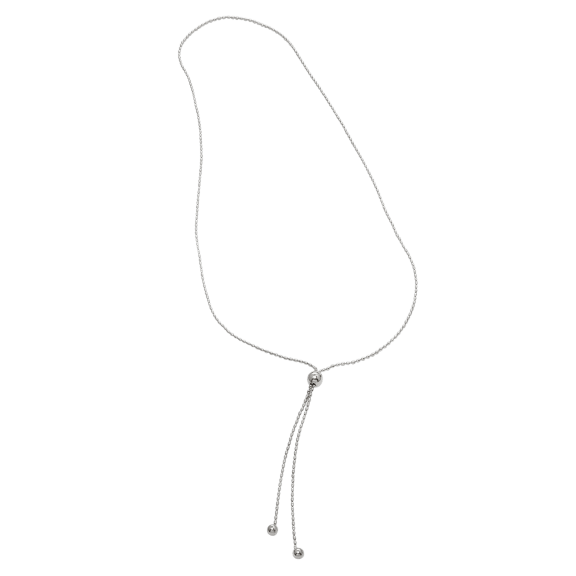 Savvy Cie Sterling Silver Lariat Necklace
