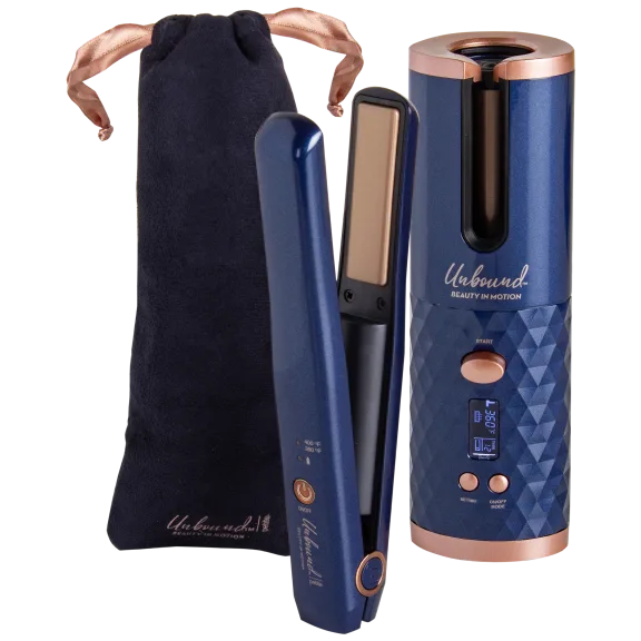Conair Unbound Rechargeable Auto Curler & Petite Flat Iron
