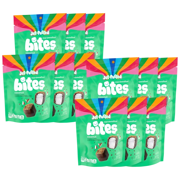 12-Pack: Jet-Puffed Dark Chocolate Covered Coconut Marshmallows
