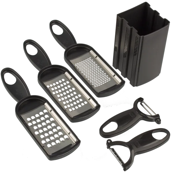 Kuhn Rikon 5-Piece Swiss Grater and Peeler Set