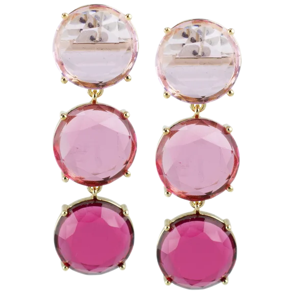 Pink Ombre Drop Earrings