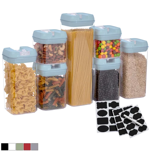 Cheer Collection 7-Piece Airtight Food Storage Containers