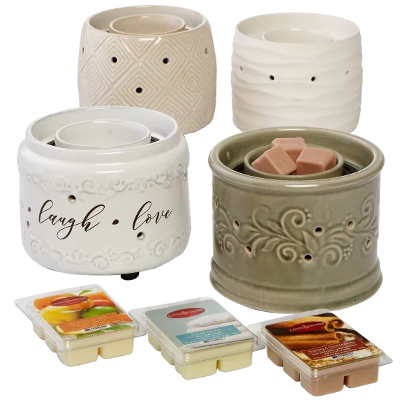 Candle Warmers Etc. Fan Fragrance Warmer with 3 Wax Melts