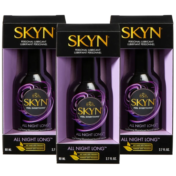 3-Pack: SKYN All Night Long Personal Lubricant (2.7 fl oz each)