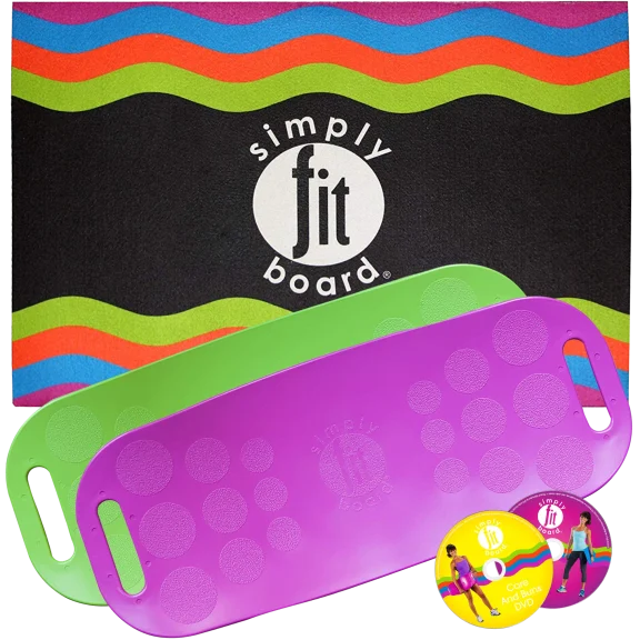 ASOTV 5-Piece Simply Fit Workout Balance Board with a Twist Bundle