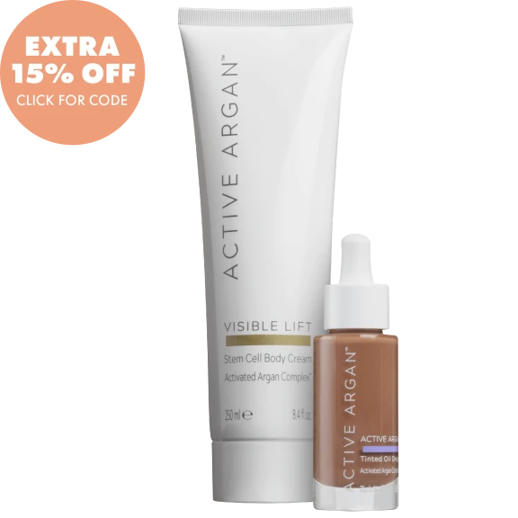 Active Argan Body Lotion & Tinted Drops Set