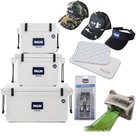 PALM Rotomolded Cooler with Accessory Kit (30, 45 & 90QT)