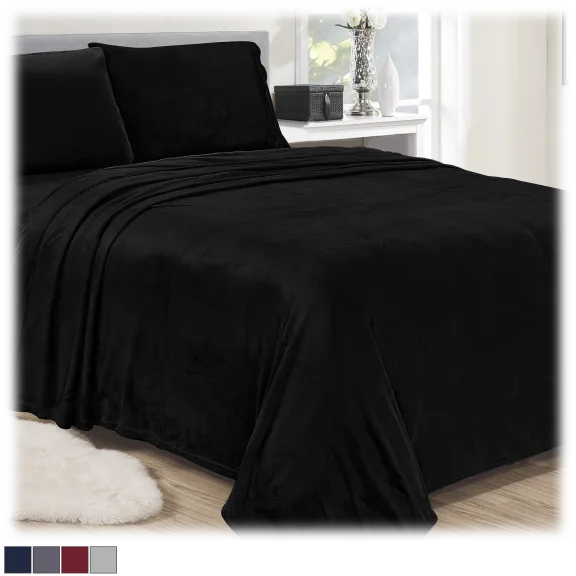 3-Piece: Noble House Lavana Microplush Sheet Set